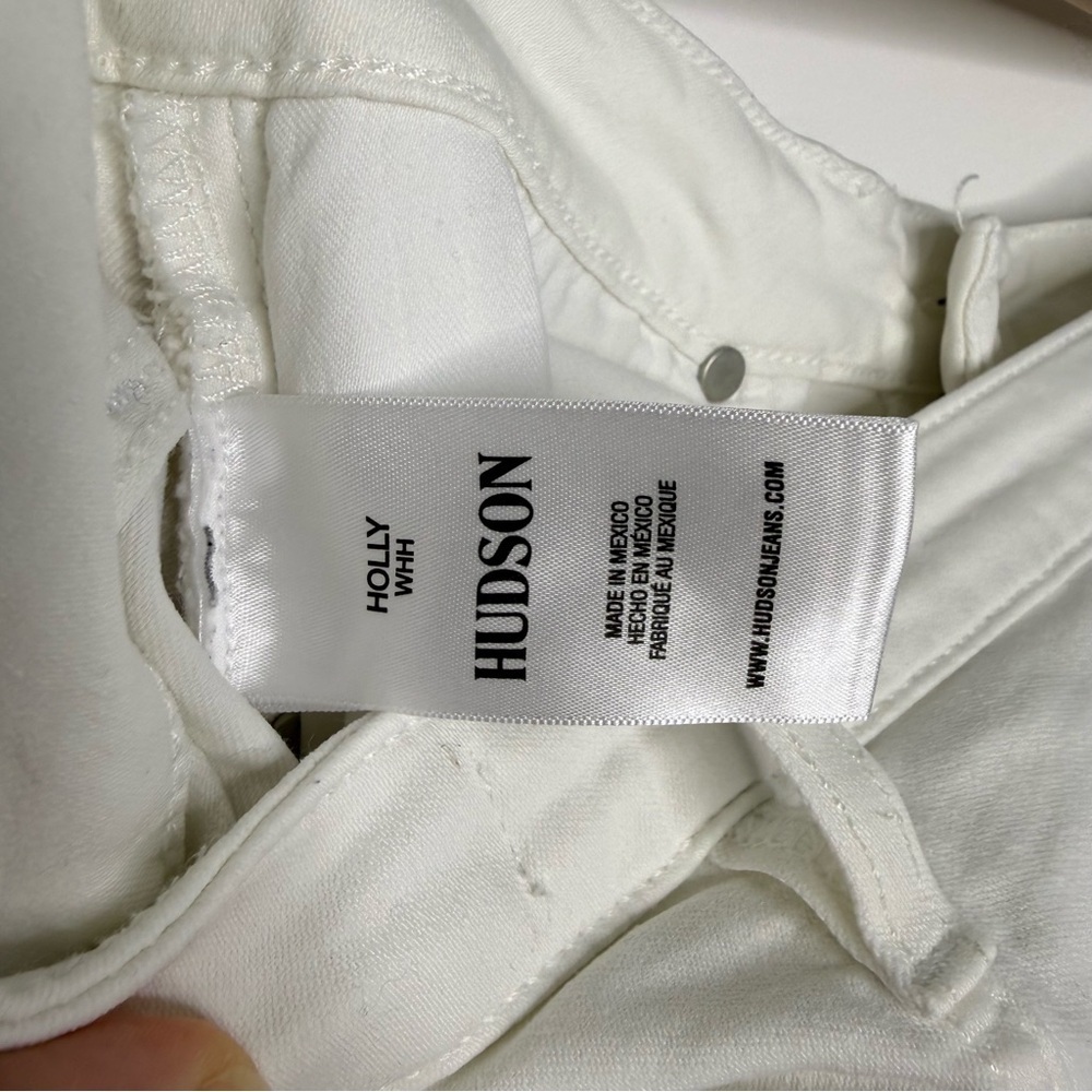 HUDSON Holly High Rise Flare White Denim Jeans *Tall/Long Inseam - Picture 9 of 9
